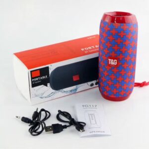 PORTABLE BT SPEAKER TG117 (RED BLUE PRINTED COLOR)