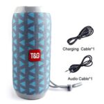 PORTABLE BT SPEAKER TG117 (GRAY BLUE PRINTED COLOR)