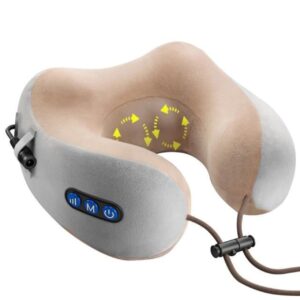 U-SHAPED MASSAGE PILLOW (MODEL  618 - GRAY  COLOR)