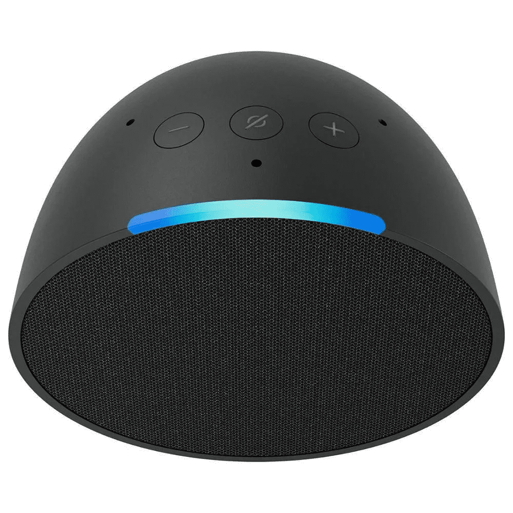 AMAZON ECHO POP CHARCOAL POP SMART SPEAKER( With Alexa) – C2H4R9