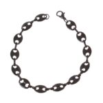 STAINLESS STEEL GUCCI BRACELET 5MM/8INCH (BLACK PVP)
