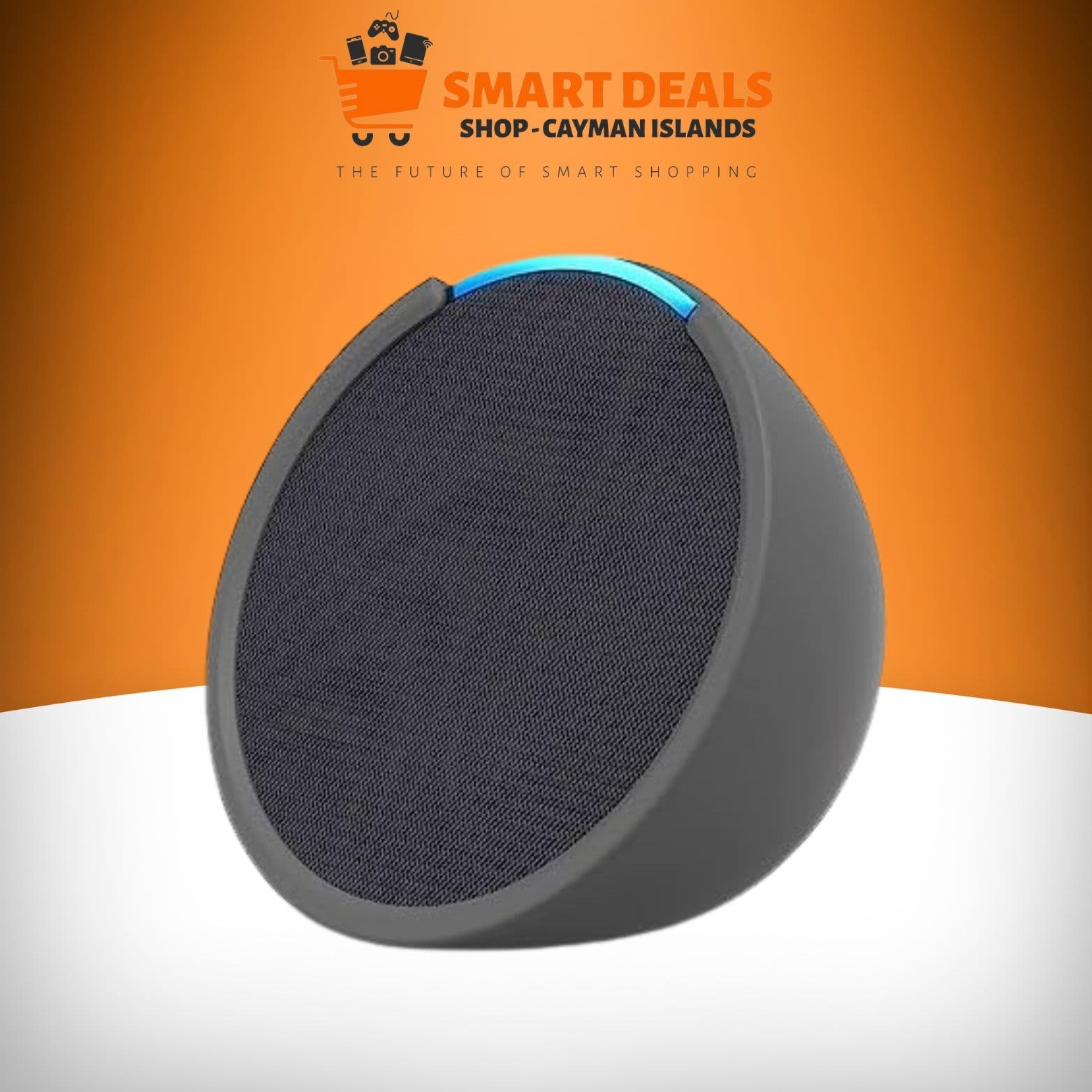 AMAZON ECHO POP CHARCOAL POP SMART SPEAKER( With Alexa) – C2H4R9