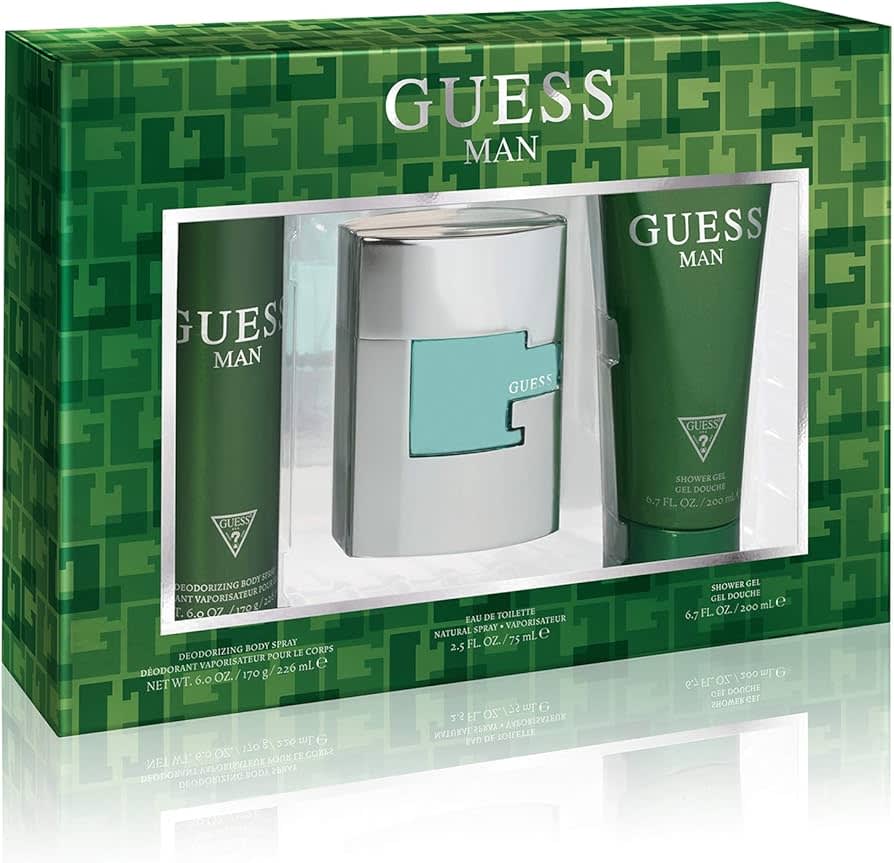 GUESS GIFT SET FOR MAN ( PERFUME/SHOWER GEL/DEODORANT