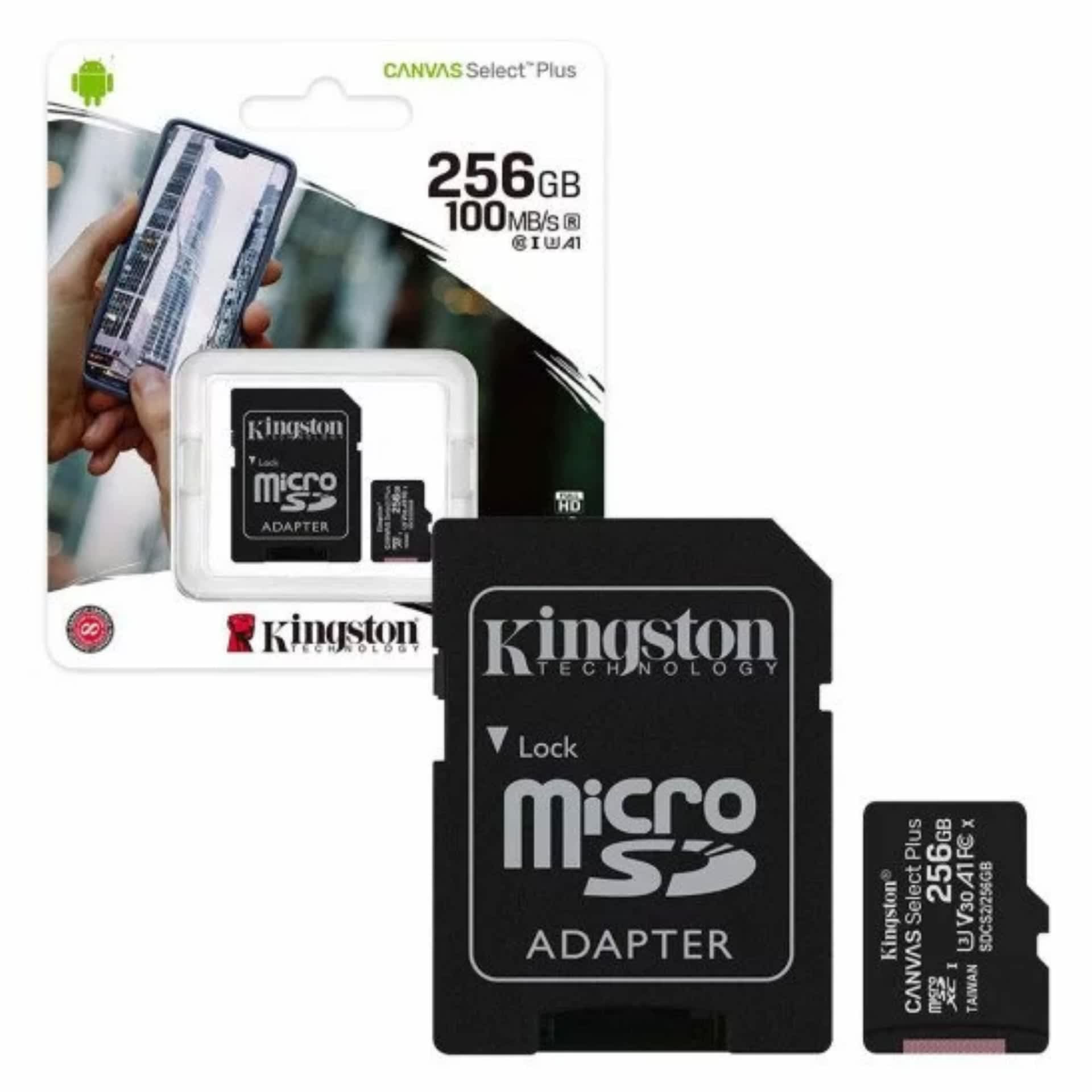 KINGSTON HIGH SPEED SD CARD 256GB “100MB/S”