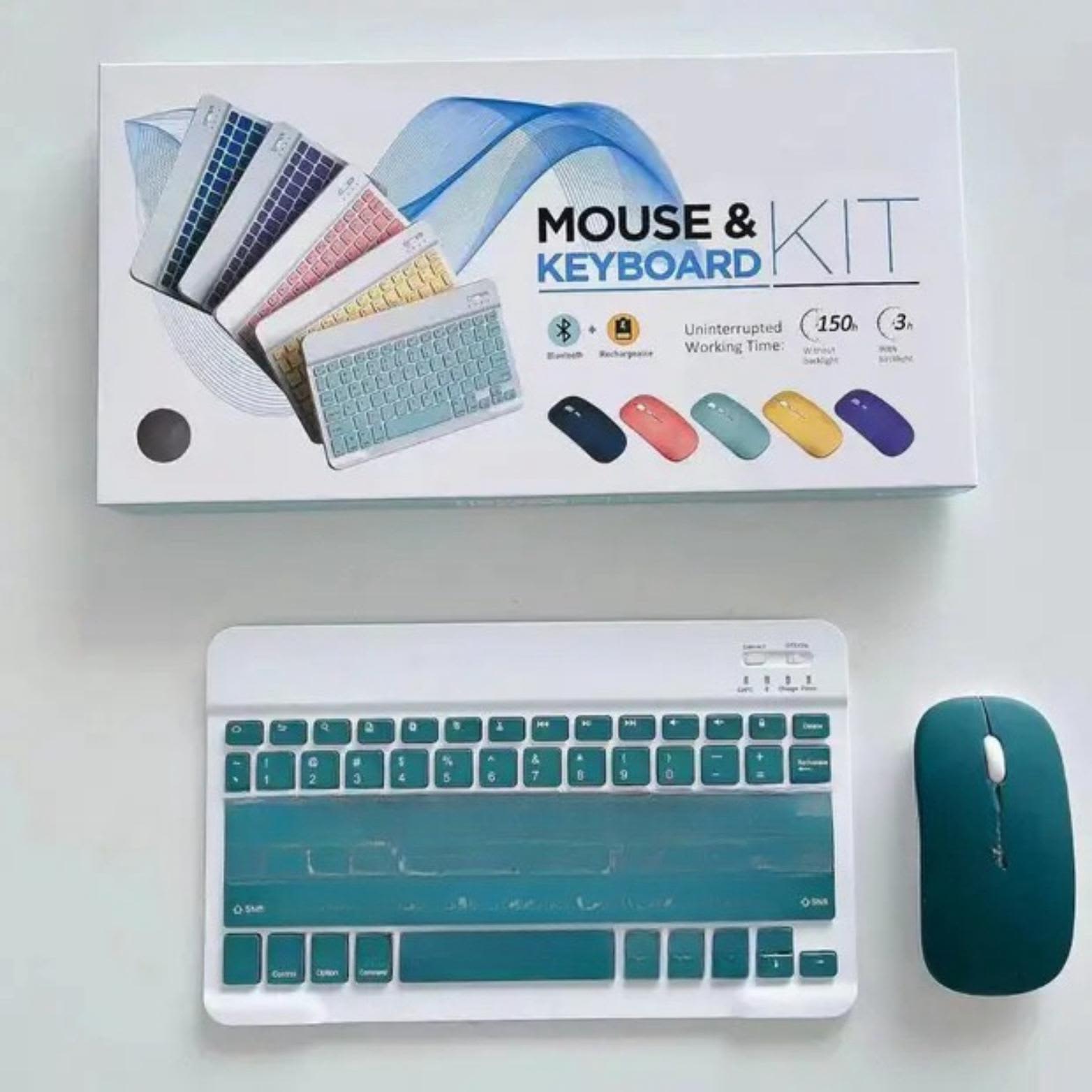 BLUETOOTH MOUSE & KEYBOARD KIT (DARK GREEN COLOR)