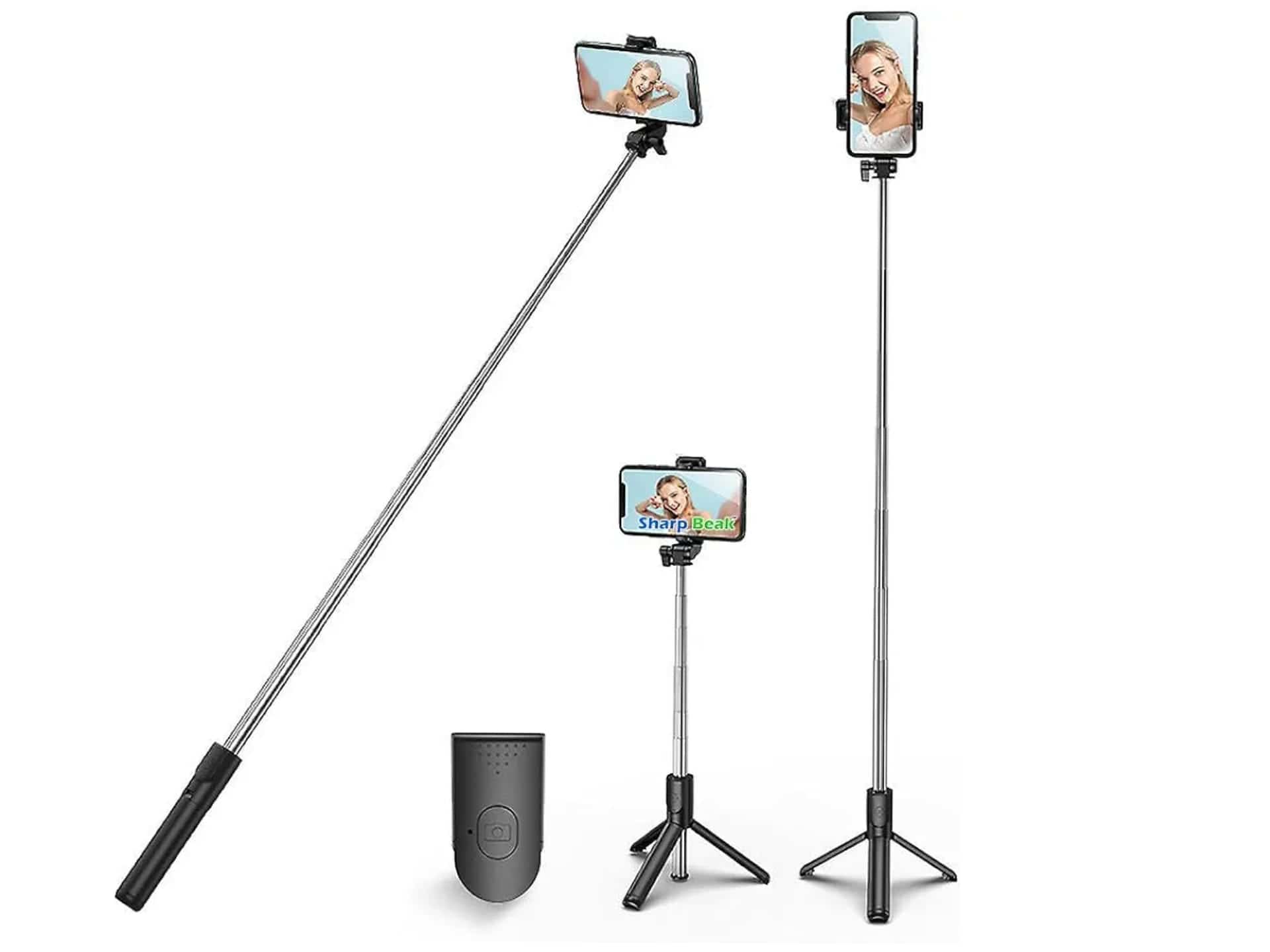 2023 SELFIE STICK TRIPOD, LENGTHENED TYPE, ONE PIECE FOLDING AND STABLE TRIANGULAR SUPPORT