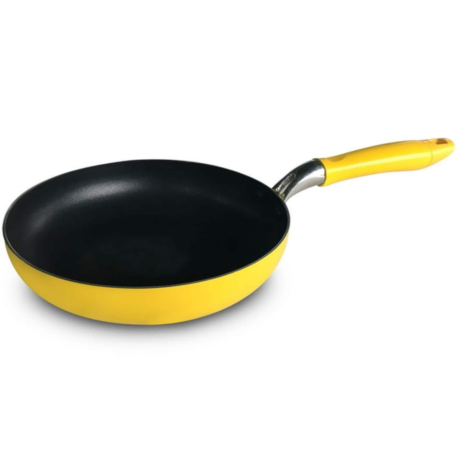 BENE CASA 10″ NON-STICK FRY PAN (YELLOW COLOR)