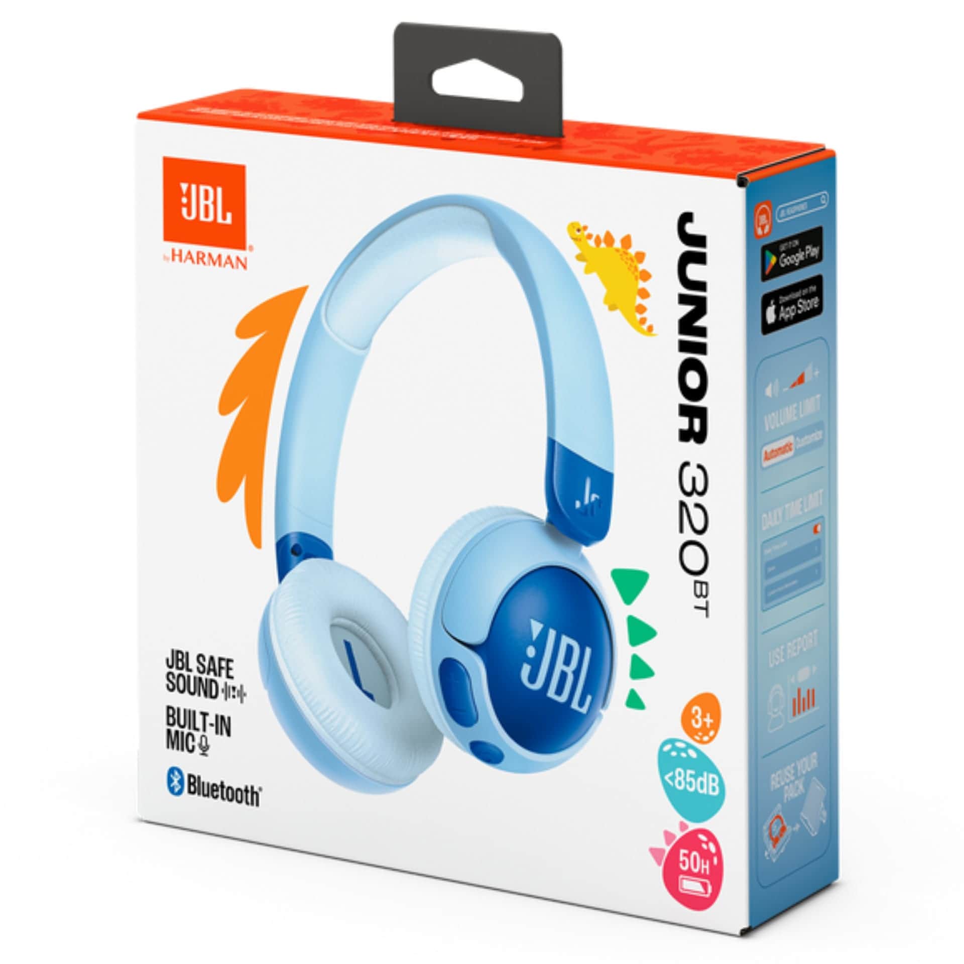 JBL JUNIOR 320BT WIRELESS HEADPHONE (BLUE COLOR)