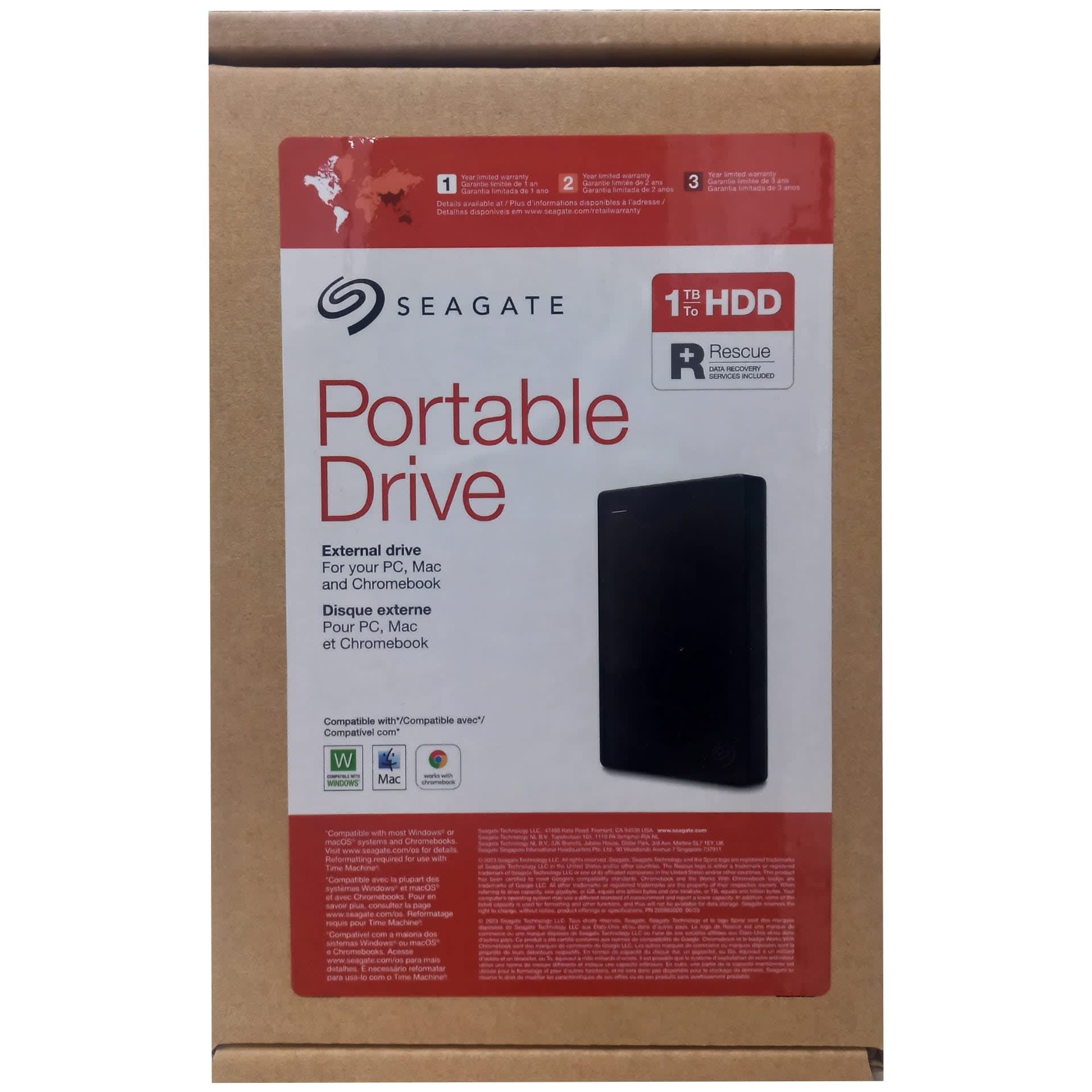 SEAGATE 1TB PORTABLE DRIVE/EXTERNAL DRIVE HD-3.0HD
