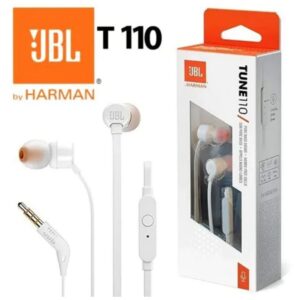 JBL TUNE T110 IN-EAR HEADPHONES/EARPHONES (WHITE COLOR)