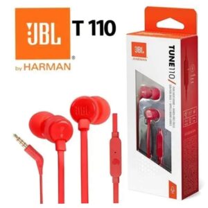 JBL TUNE T110 IN-EAR HEADPHONES/EARPHONES (RED COLOR)