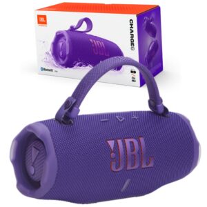 JBL CHARGE 6 PORTABLE BLUETOOTH SPEAKER IPX7/WATERPROOF (PURPLE COLOR)