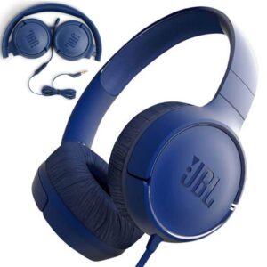 JBL TUNE 500 PURE BASS SOUNDS/HANDS FREE CALLS (BLUE COLOR)