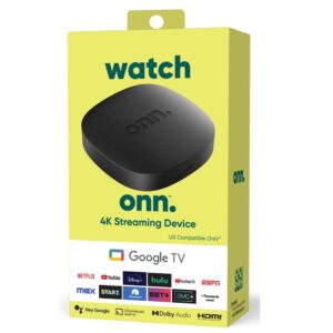 ONN 4K  STREAMING DEVICE /GOOGLE TV BOX