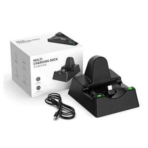 MULTI CHARGING DOCK FOR NINTENDO SWITCH,JOYCON,PRO CONTROLLER (BLACK)