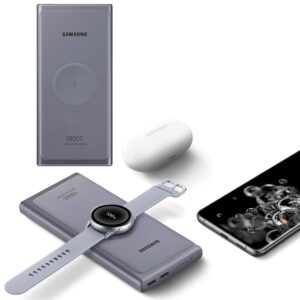 SAMSUNG 10000 MAH WIRELESS CHARGER PORTABLE BATTERY POWERBANK & USB-C CABLE)