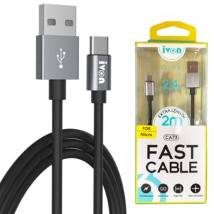 IVON CA73 2 METER FAST CHARGING CABLE ( USB TO MICRO CABLE)