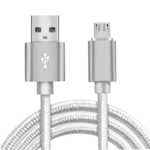 USB DATA/CHARGER CABLE 3 METER FABRIC (GRAY COLOR)