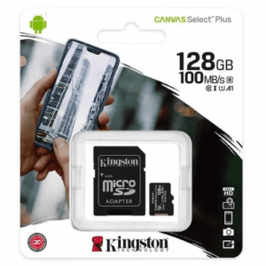 KINGSTON HIGH SPEED SD CARD 128GB  "100MB/S"
