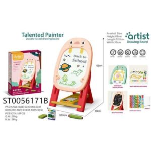 ARTIST PENGUIN DOUBLE SIDED DRAWING BOAD - GREEN COLOR